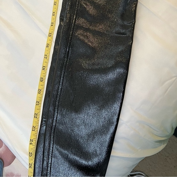 Free People Phoenix Coated Jeans Liquid Black NWT - Picture 15 of 16